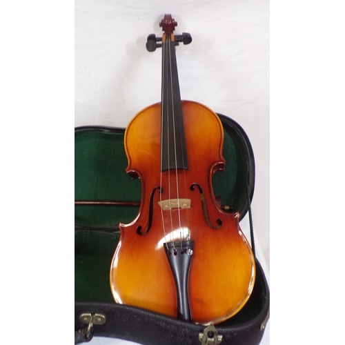 57 - Chinese Skylark vintage violin in fitted carrying case, with bow