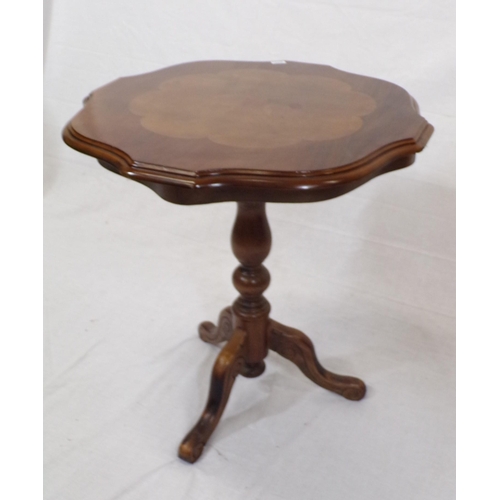 4 - Edwardian style inlaid lamp table on tripod