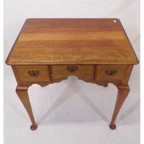 36 - Edwardian satinwood lowboy with cabriole legs