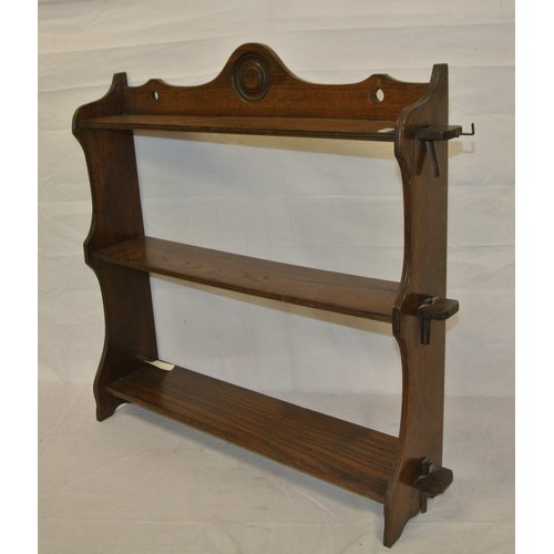 172 - Oak 3 tier shelf unit