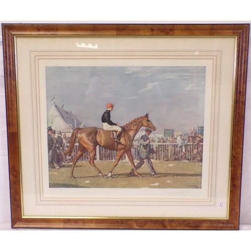 252 - Sir Alfred James Munnings 'Humorist and Donoghue' print 50x60cm