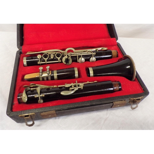 178 - Italian cased antique clarinet by Orsi of Milano