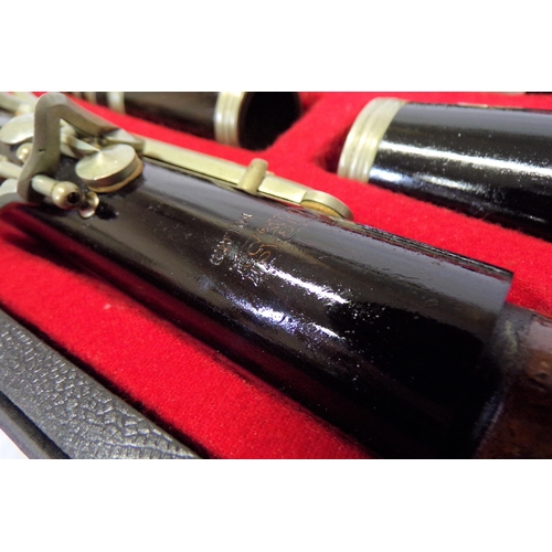 178 - Italian cased antique clarinet by Orsi of Milano