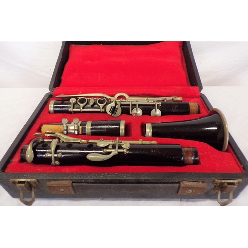 178 - Italian cased antique clarinet by Orsi of Milano