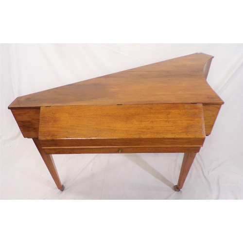 180 - Mahogany cased Spinet by Neupert Bamberg, NFI37, on square tapering legs with castors