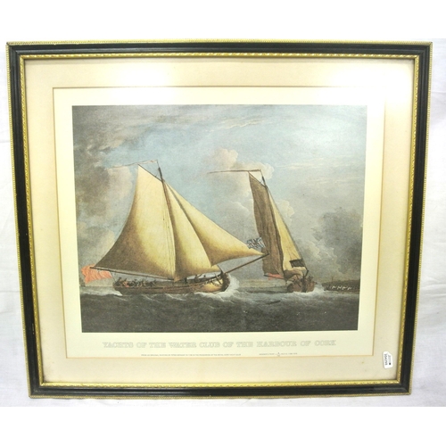 277 - Peter Monamy 'Yachts of the Water Club of the Harbour of Cork' limited edition print 30x38cm