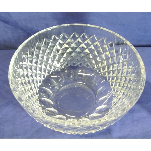 59 - Waterford crystal cut glass fruit or flower bowl with hobnail cut