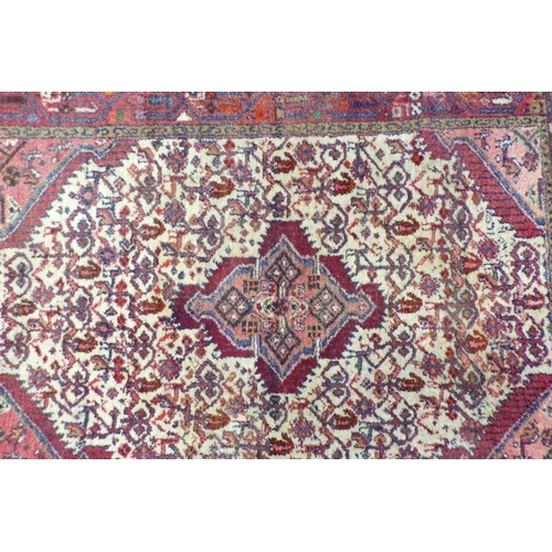 77 - Persian style hearth rug with floral design