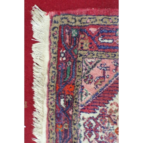 77 - Persian style hearth rug with floral design