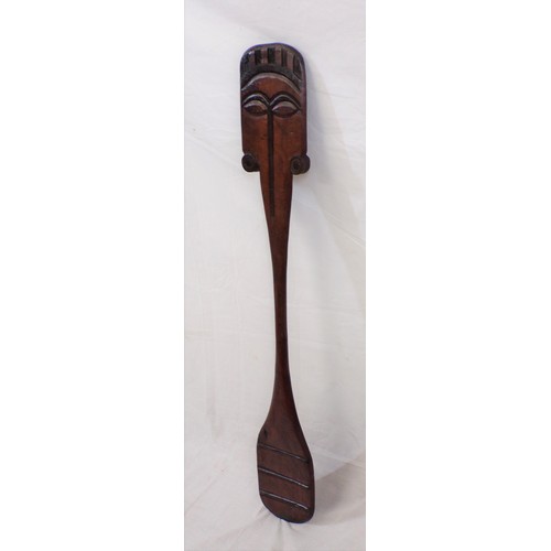 179 - Antique Polynesian tropical wood Easter Island dance paddle