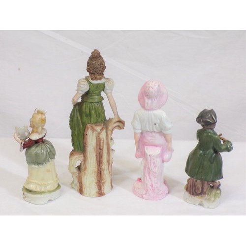 229 - 4 Porcelain and bisque figures