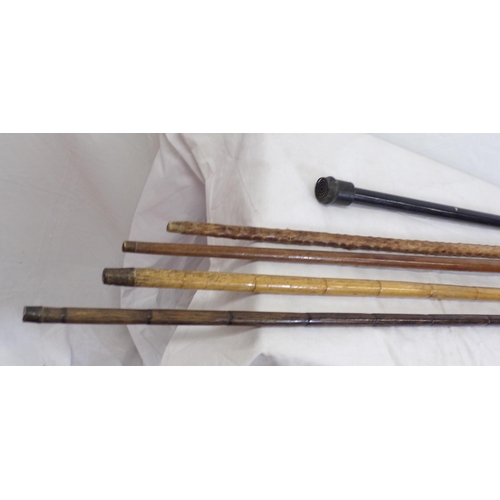 117 - Assorted lot of walking sticks with shaped handles