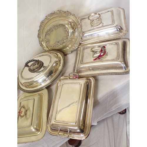 14 - Assorted lot of silverplated items, etc in box