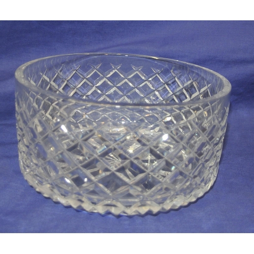 177 - Waterford Crystal round fruit or flower bowl with hobnail decoration