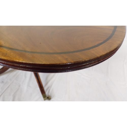 200 - Victorian inlaid mahogany square centre or library table with reeded borders, round corners, raised ... 