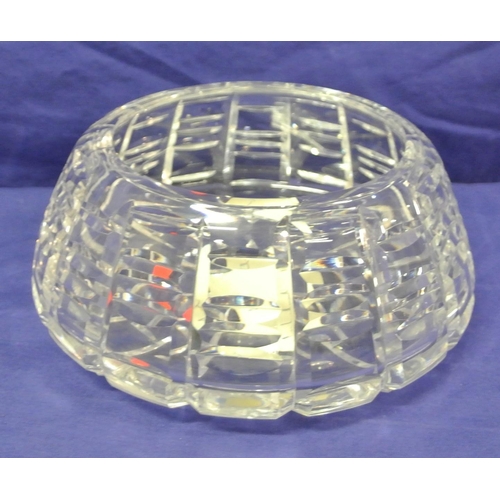 237 - Waterford Crystal round flower bowl with faceted decoration