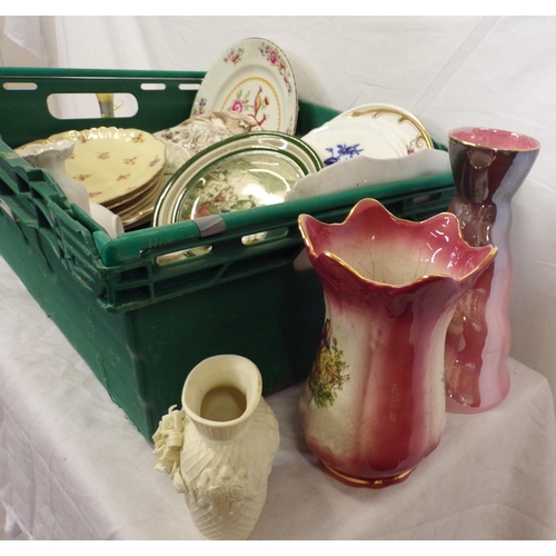 3 - Assorted lot of porcelain, ware, etc in box