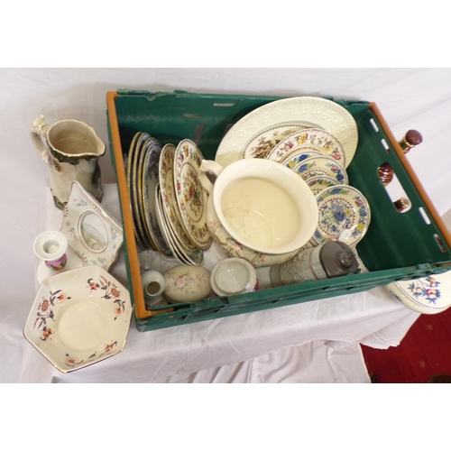 4 - Assorted lot of porcelain, ware, etc in box