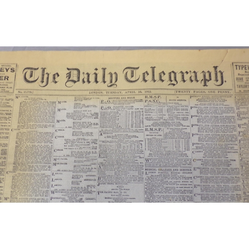 78 - Replica brass 'Titanic' ships bell and accompanying newspaper