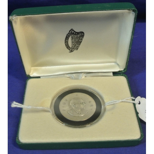 120 - Irish Silver Padraig Pearse 1916-1966 commemorative coin in box