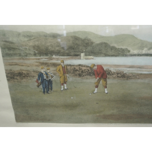 340 - Douglas Adams 'The Putting Green' print, 37x59cm