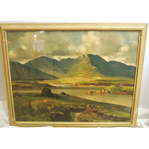 341 - James Humbert Craig RHA 'Loughanure, Co Donegal' print, 44x53cm signed lower right