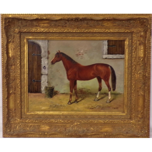 364 - Talani 'Study of a horse' oil on board, 29x39cm signed lower right