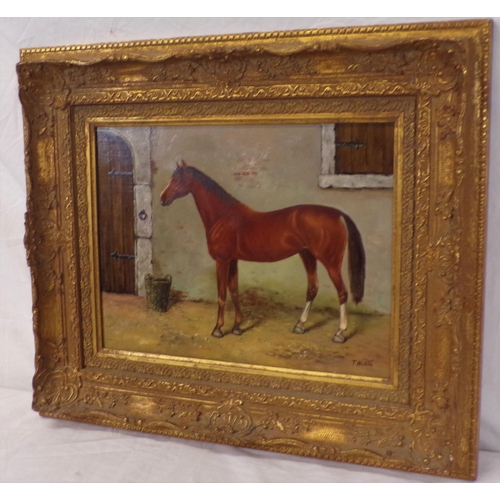 364 - Talani 'Study of a horse' oil on board, 29x39cm signed lower right