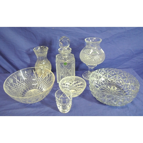 2 - Assorted lot of glassware in box.
