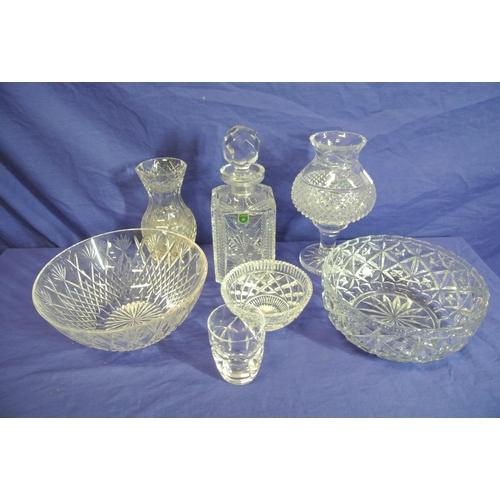 2 - Assorted lot of glassware in box.