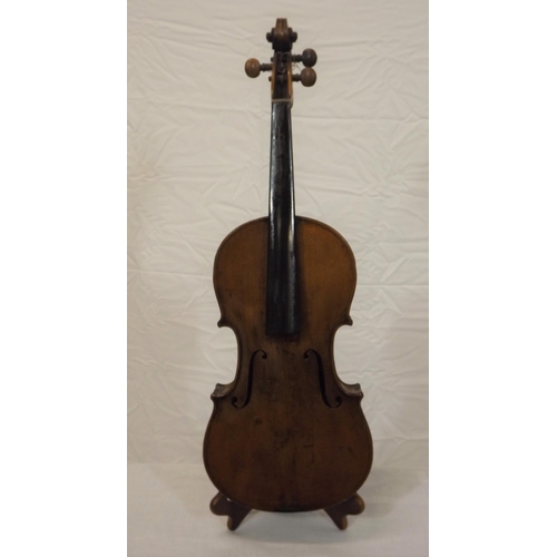 149 - Yew violin in fitted case