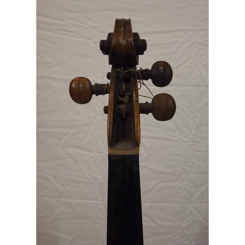 149 - Yew violin in fitted case