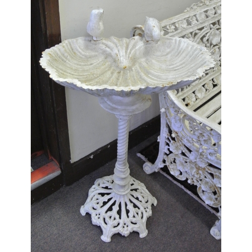 156 - Cast iron bird bath
