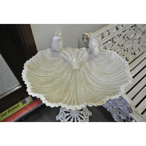 156 - Cast iron bird bath