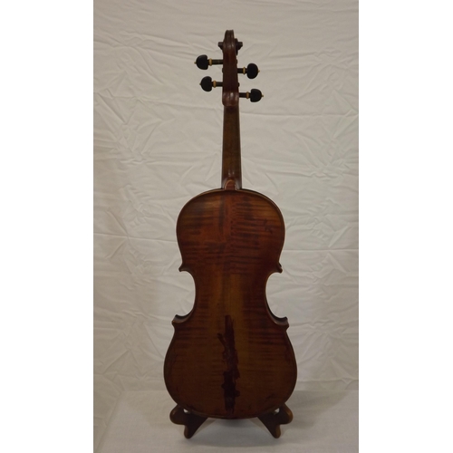 27 - Italian yew violin in fitted carrying case