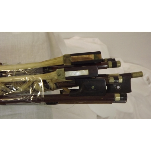 28 - Assorted lot of violin bows
