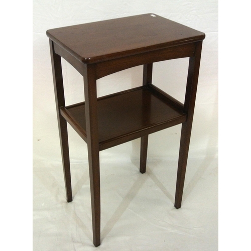 41 - Edwardian style two tier occasional table with square tapering legs