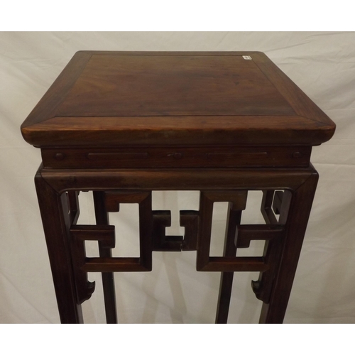 51 - Oriental Chippendale style jardiniere stand with shaped legs