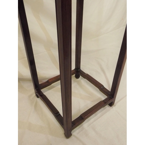 51 - Oriental Chippendale style jardiniere stand with shaped legs