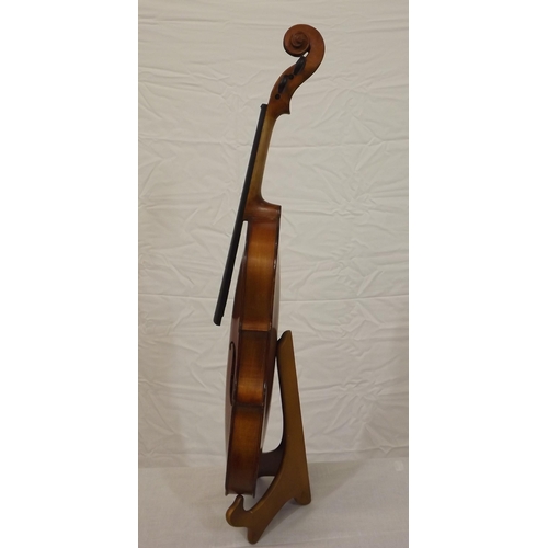 18 - Yew violin in fitted carrying case