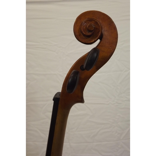 18 - Yew violin in fitted carrying case