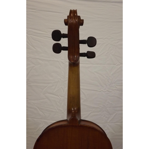 18 - Yew violin in fitted carrying case