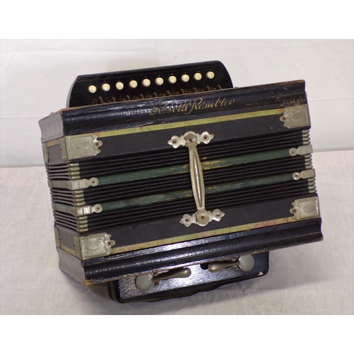 63 - Rosetti Rambler hand accordian / squeezebox with metal mounts