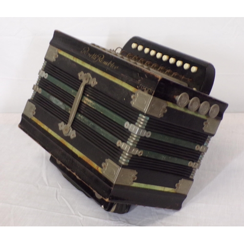 63 - Rosetti Rambler hand accordian / squeezebox with metal mounts