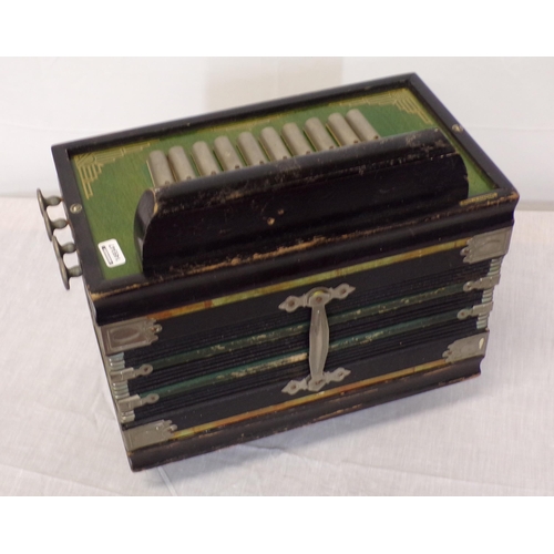 63 - Rosetti Rambler hand accordian / squeezebox with metal mounts