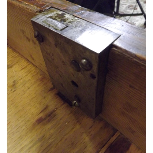 95 - Edwardian mahogany bureau with cylinder drop-down front, interior fitted with drawers, pull-out writ... 