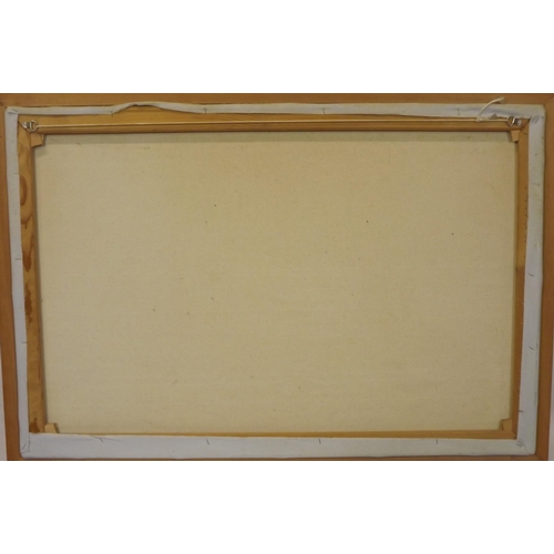 223 - Marie Charles 'Figures on a beach' oil on canvas 60x96cm signed