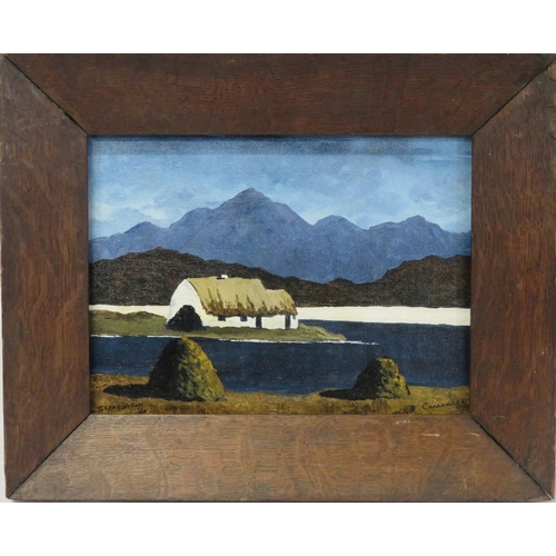 239 - Gerry Dillon 'Connemara' oil on board 16x22cm signed