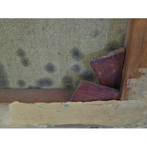 251 - After John Atkinson Grimshaw (1836-1893) 'Moonlight Quayside streetscape with figures' oil on canvas... 