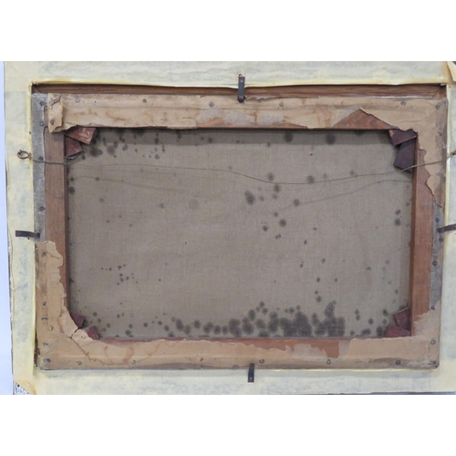 251 - After John Atkinson Grimshaw (1836-1893) 'Moonlight Quayside streetscape with figures' oil on canvas... 